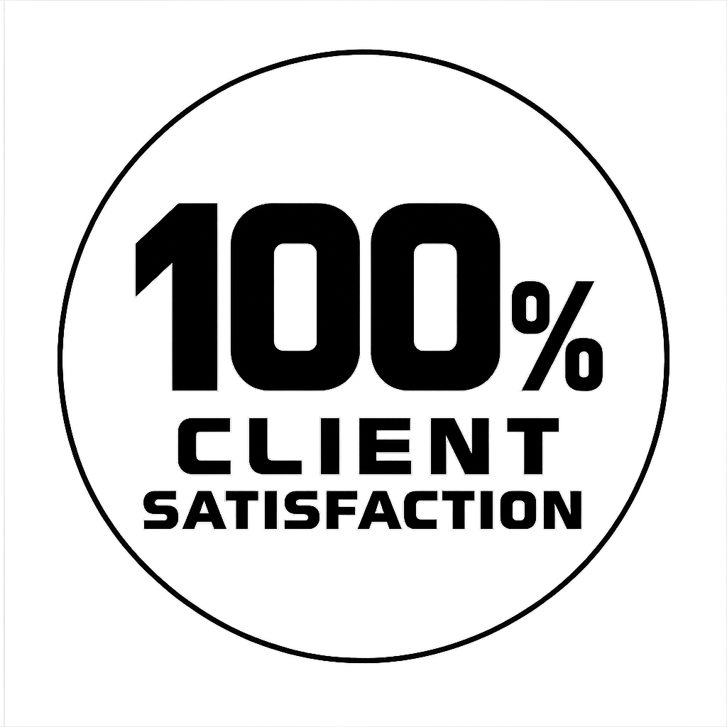 100% satisfactory clients